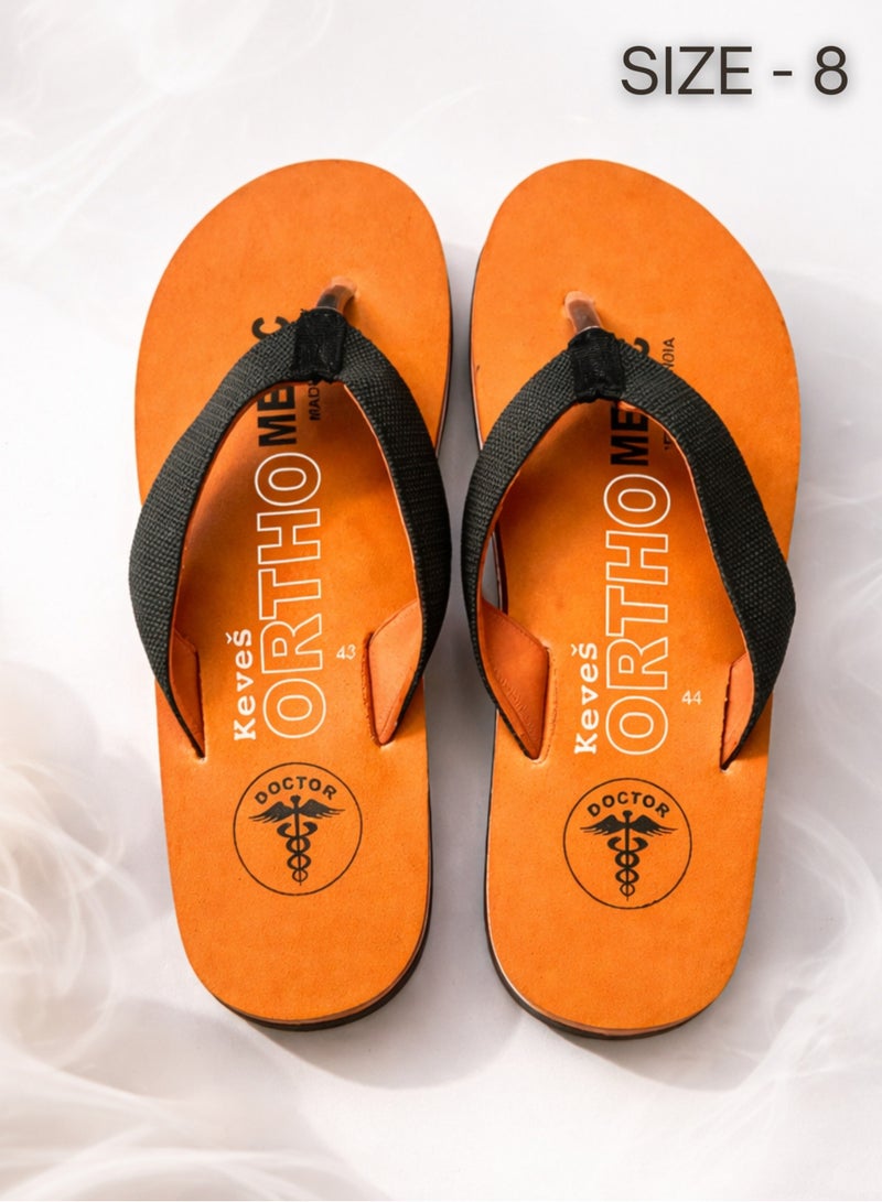 KEVES Ortho Men’s Orthopedic Slippers – Size 8 | EVA Comfort Flip Flop Sandals | Non-Slip Rubber Sole | Diabetic & Medical Slippers (Chappell) | Soft Cushioned Insole | Sandals - Image 1